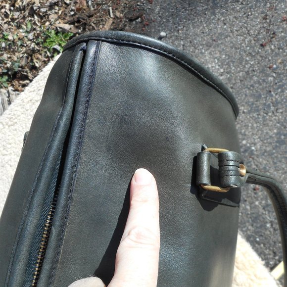 Vintage Coach Forest Green Madison Satchel Large NYC 9765 - Picture 11 of 15